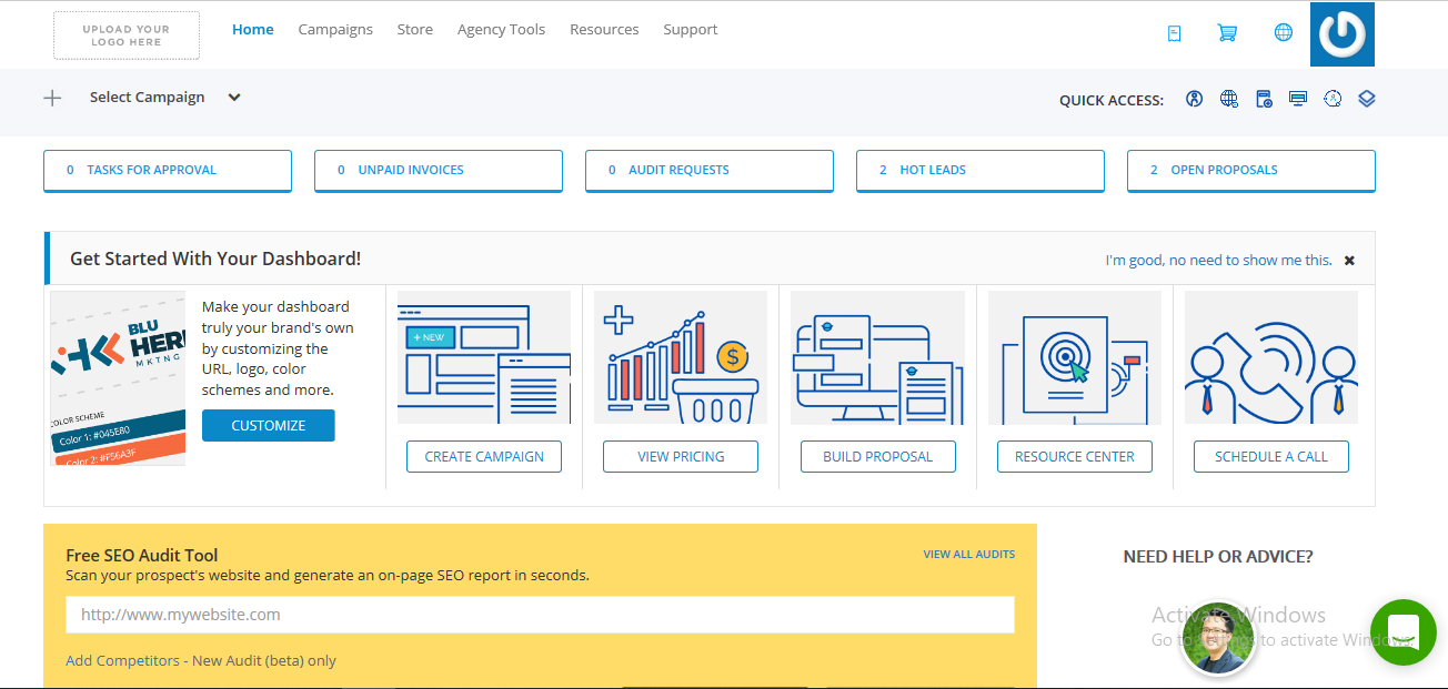 SEO Reseller Dashboard