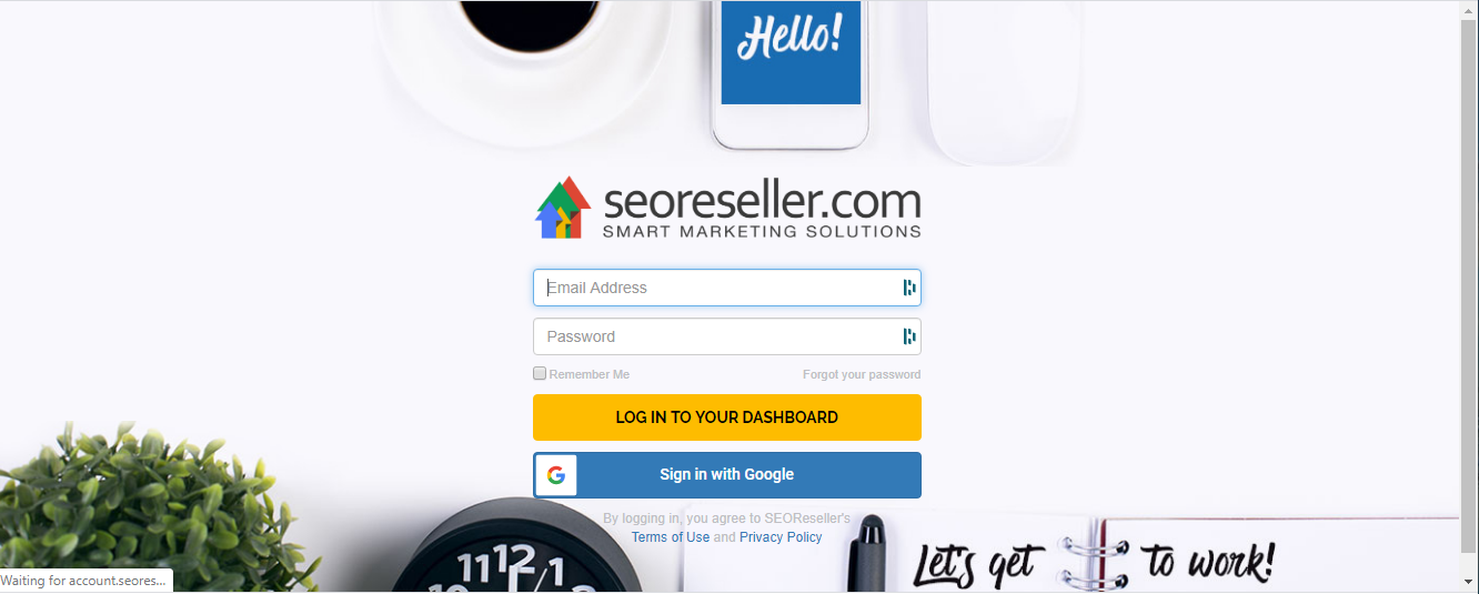 SEO reseller reviews login