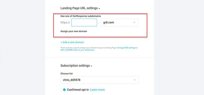 Getresponse-Domain-to-publish-landing-page